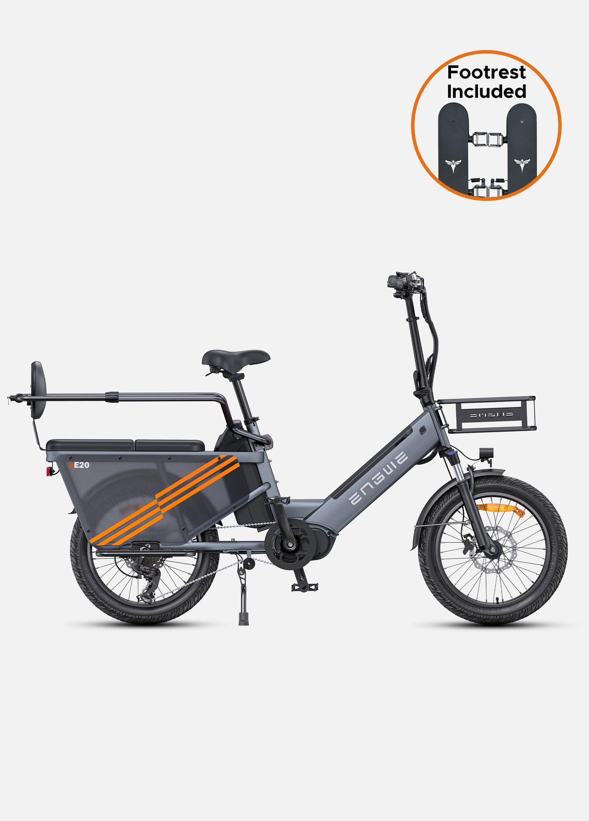 step through electric bike engwe le20 with footrest