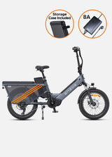 electric delivery bike engwe le20 with storage case and 8A fast charger