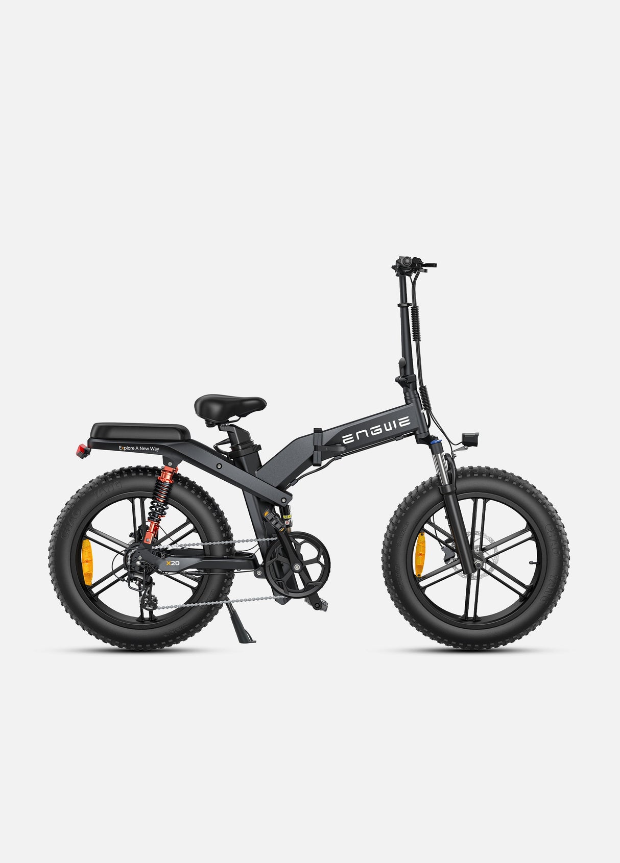 a black engwe x20 fat e bike