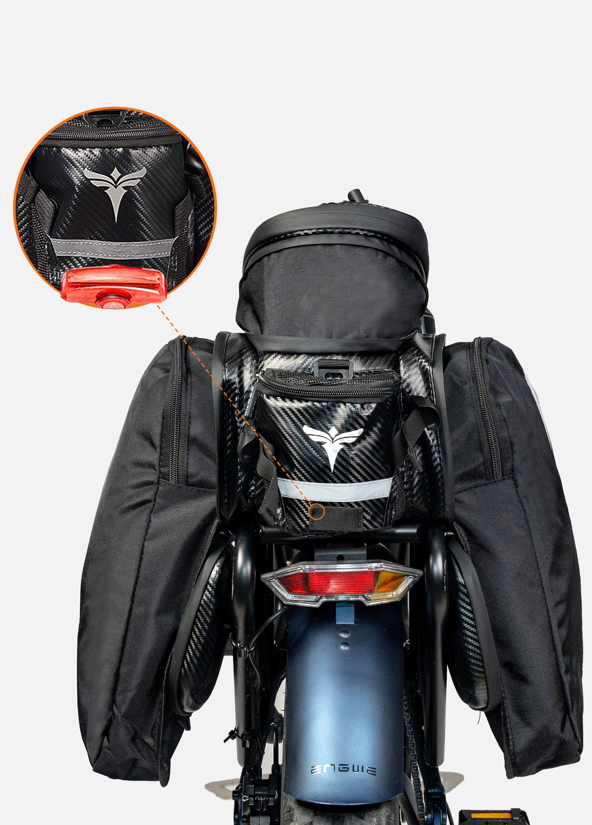ENGWE Sac De Coffre 35L Pour Porte-vélo – Sacoche étanche Noir, Idéale Pour Le Transport Au Quotidien