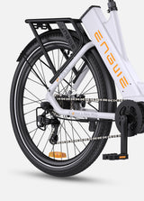 engwe p275 st rear tire, rear rack and pedal