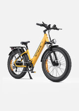 a yellow engwe e26 all terrain e bike