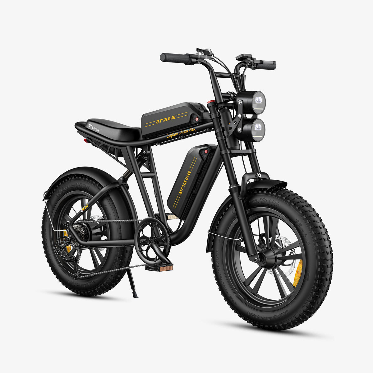 Engwe Rower ENGWE M20 Rower elektryczny fatbike 250W Podwójna Bateria 150KM Pełne ...