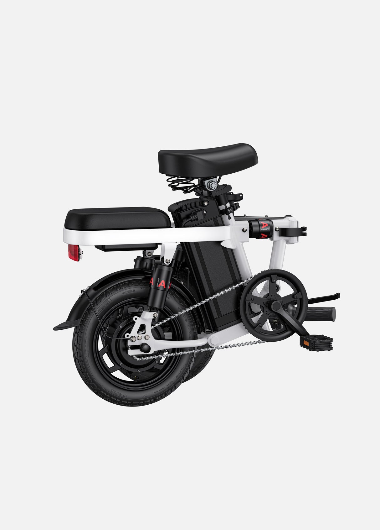 a folded engwe t14 electric mini bike