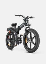 a black engwe x26 collapsible e bike